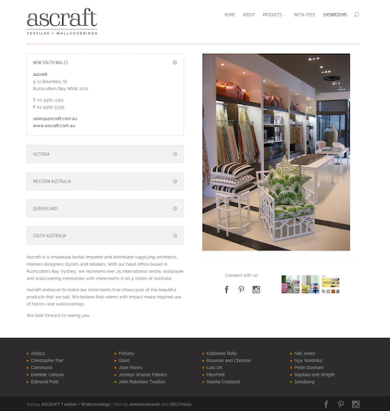 Ascraft showrooms