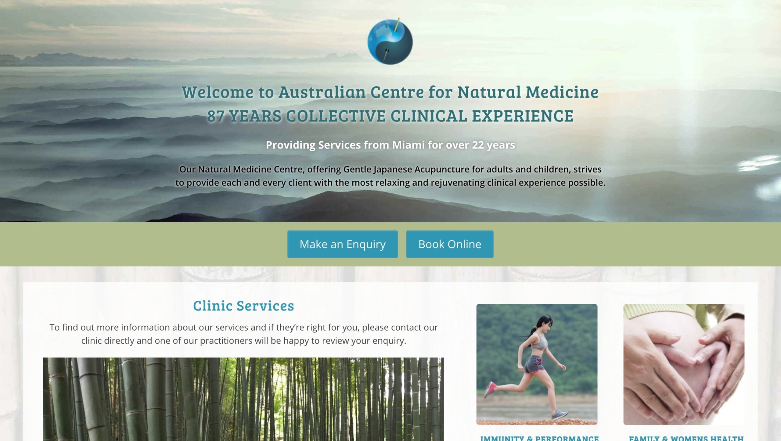 Australian Centre for Natural Medicine screenshot